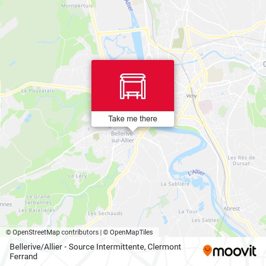 Bellerive / Allier - Source Intermittente map