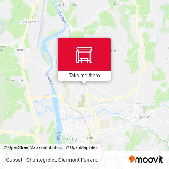 Cusset - Chantegrelet map