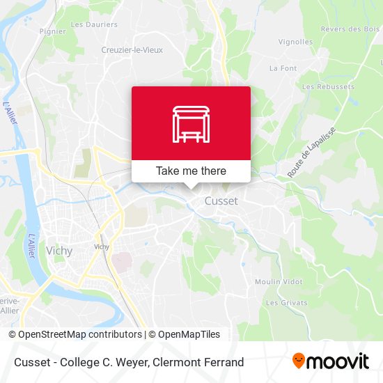 Cusset - College C. Weyer map