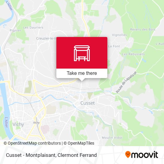 Cusset - Montplaisant map