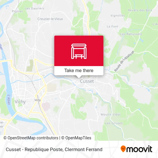 Cusset - Republique Poste map