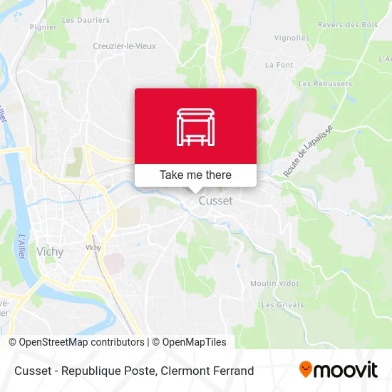 Cusset - Republique Poste map