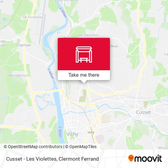 Cusset - Les Violettes map
