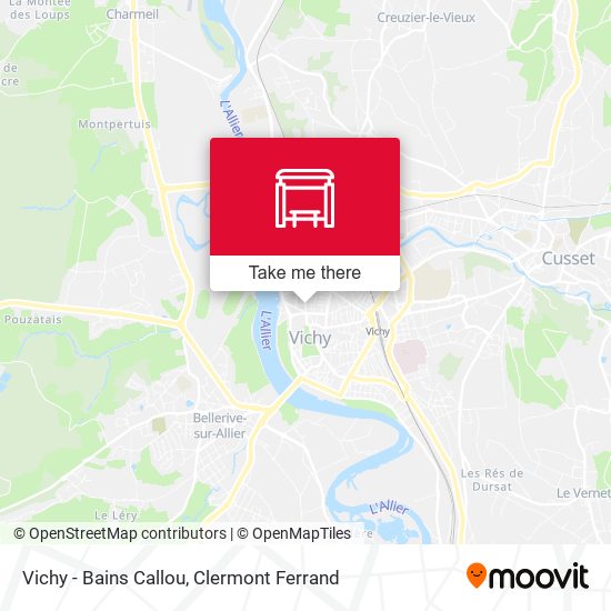 Vichy - Bains Callou map