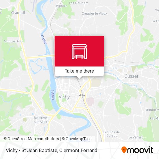 Vichy - St Jean Baptiste map