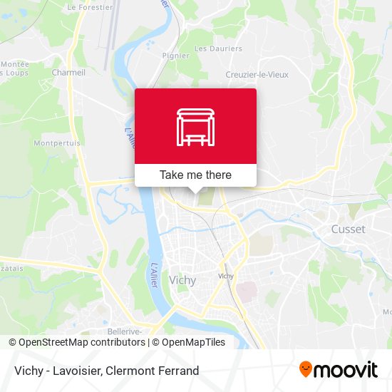 Vichy - Lavoisier map