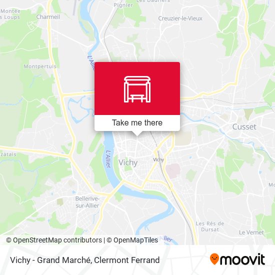 Vichy - Grand Marché map