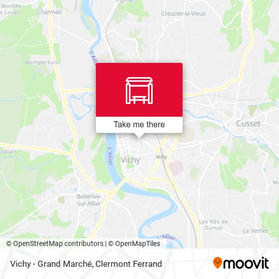Vichy - Grand Marché map