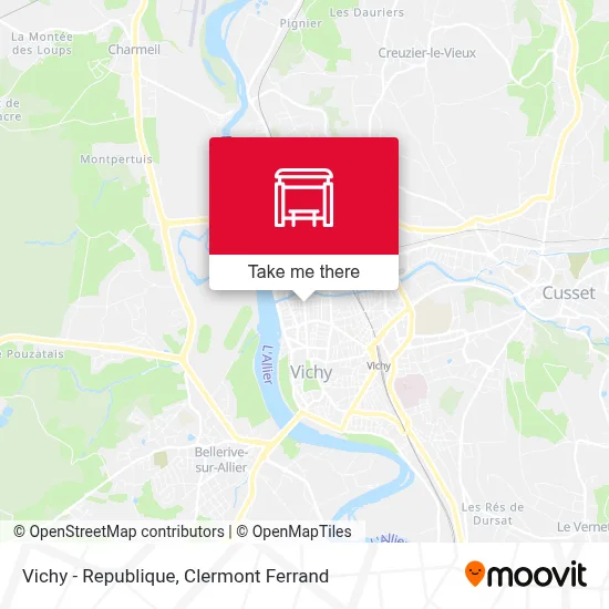 Vichy - Republique map