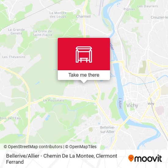 Bellerive / Allier - Chemin De La Montee map