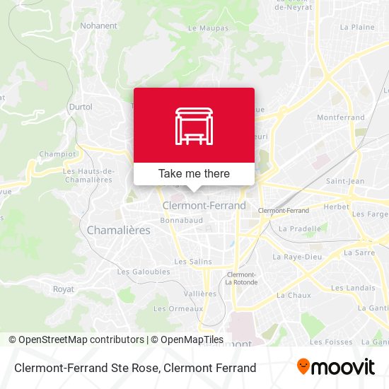 Clermont-Ferrand Ste Rose map