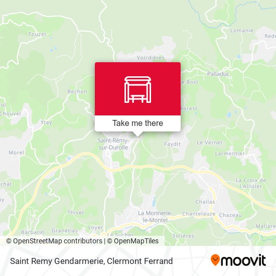 Saint Remy Gendarmerie map
