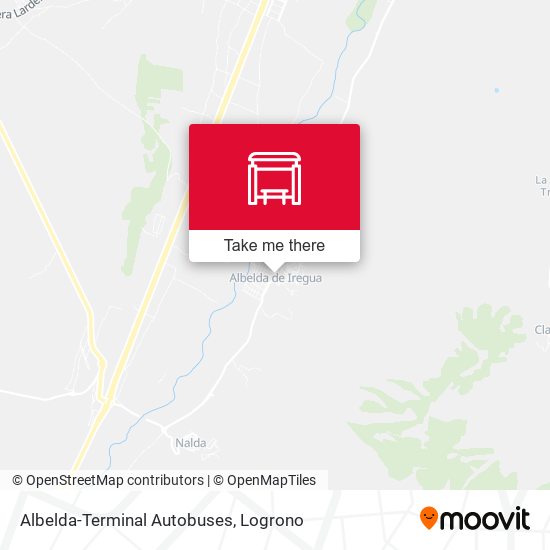 Albelda-Terminal Autobuses map