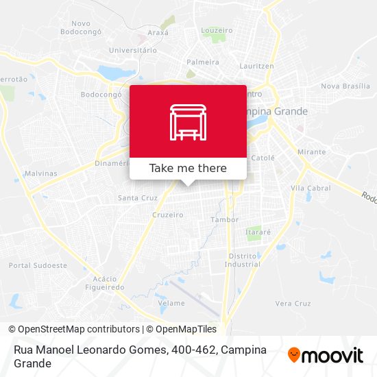 Mapa Rua Manoel Leonardo Gomes, 400-462