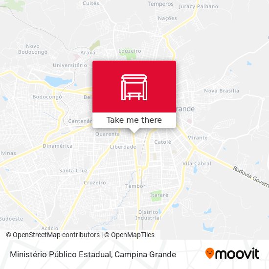 Ministério Público Estadual map