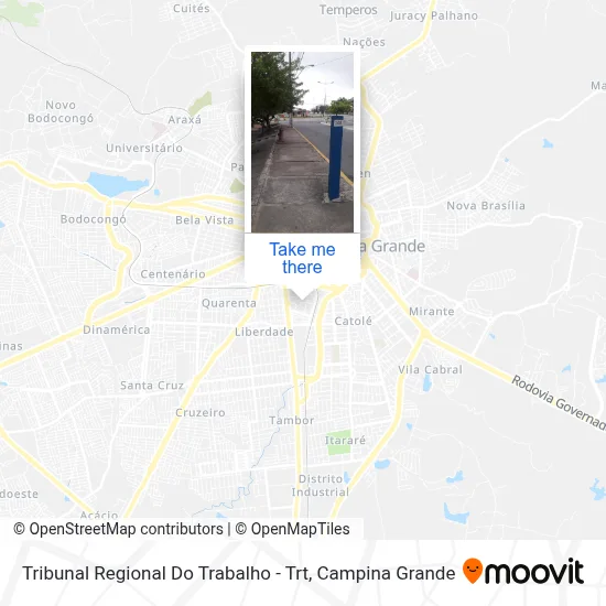 Tribunal Regional Do Trabalho - Trt map