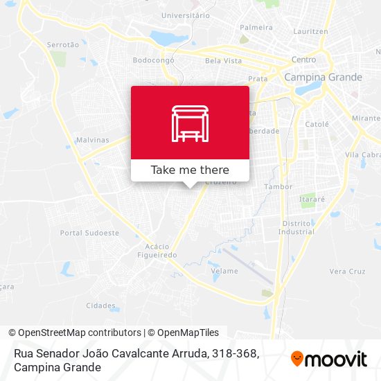 Mapa Rua Senador João Cavalcante Arruda, 318-368