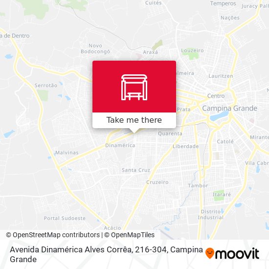 Avenida Dinamérica Alves Corrêa, 216-304 map