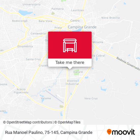 Mapa Rua Manoel Paulino, 75-145