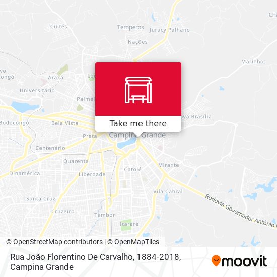 Rua João Florentino De Carvalho, 1884-2018 map