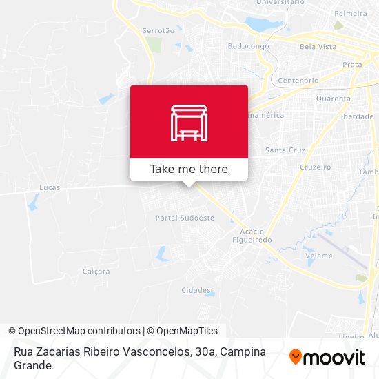 Mapa Rua Zacarias Ribeiro Vasconcelos, 30a