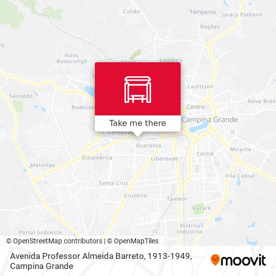 Avenida Professor Almeida Barreto, 1913-1949 map