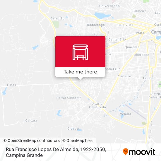 Rua Francisco Lopes De Almeida, 1922-2050 map