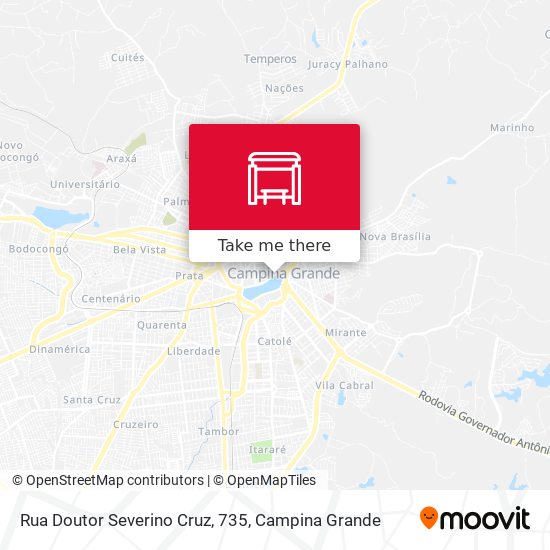 Mapa Rua Doutor Severino Cruz, 735