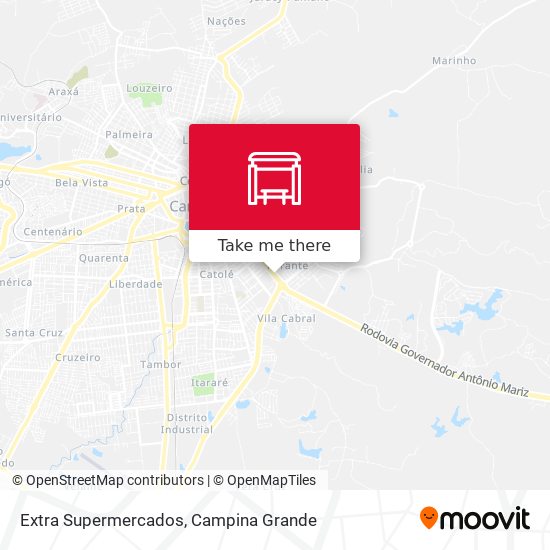 Extra Supermercados map