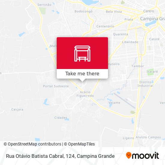 Rua Otávio Batista Cabral, 124 map