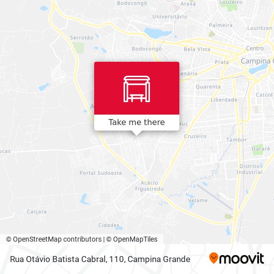 Rua Otávio Batista Cabral, 110 map