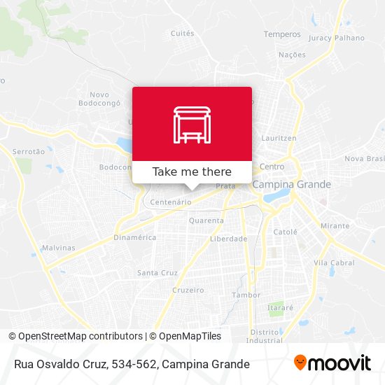 Mapa Rua Osvaldo Cruz, 534-562