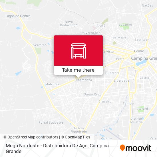 Mega Nordeste - Distribuidora De Aço map