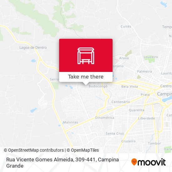 Mapa Rua Vicente Gomes Almeida, 309-441