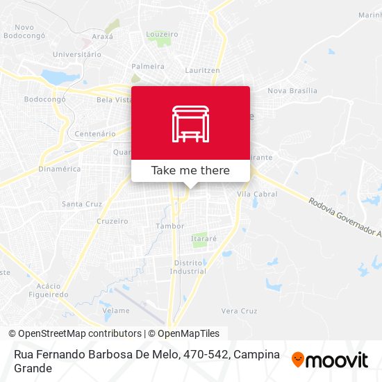 Mapa Rua Fernando Barbosa De Melo, 470-542