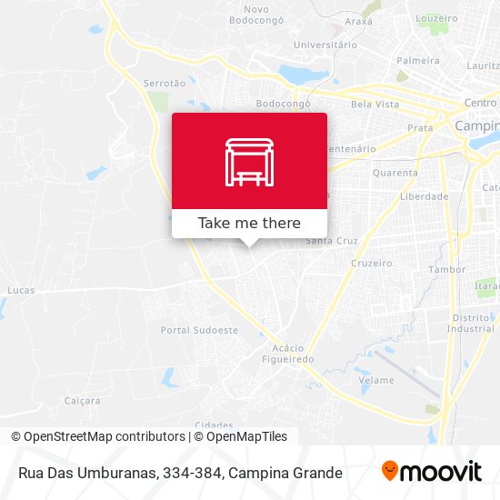 Rua Das Umburanas, 334-384 map