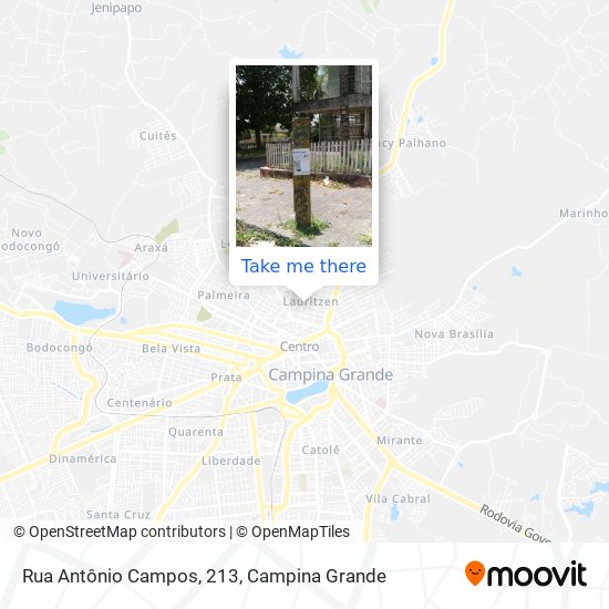 Mapa Rua Antônio Campos, 213