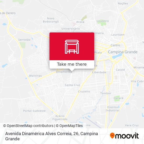 Avenida Dinamérica Alves Correia, 26 map