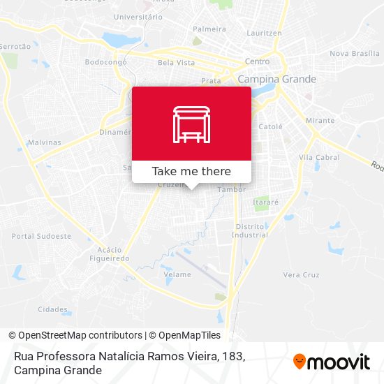 Rua Professora Natalícia Ramos Vieira, 183 map
