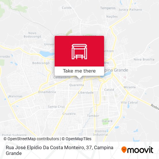 Rua José Elpídio Da Costa Monteiro, 37 map