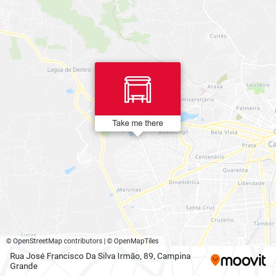 Rua José Francisco Da Silva Irmão, 89 map