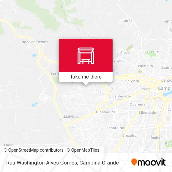 Rua Washington Alves Gomes map