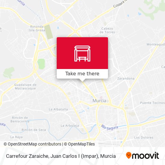 mapa Carrefour Zaraiche, Juan Carlos I (Impar)