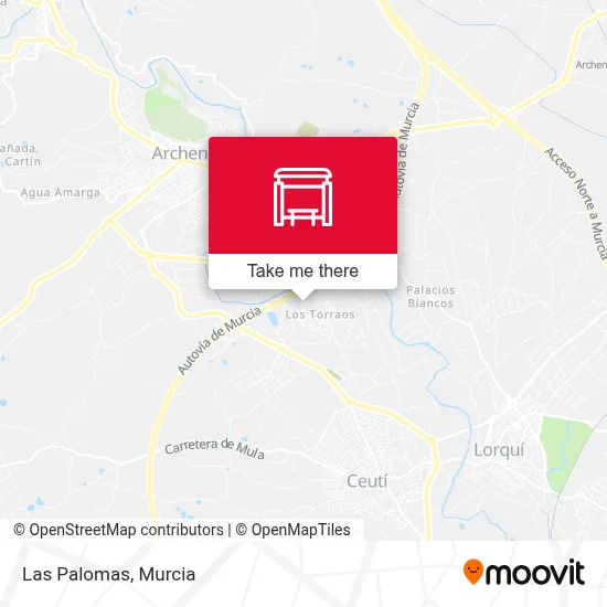Las Palomas map