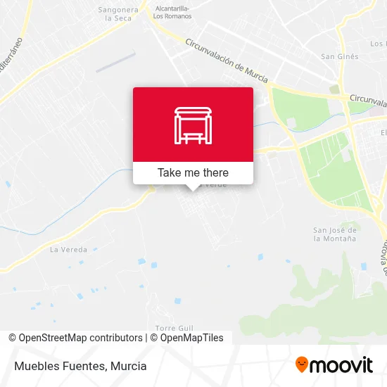Muebles Fuentes map