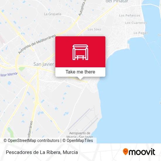 Pescadores de La Ribera map