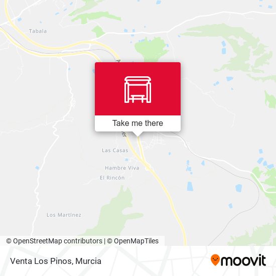 Venta Los Pinos map