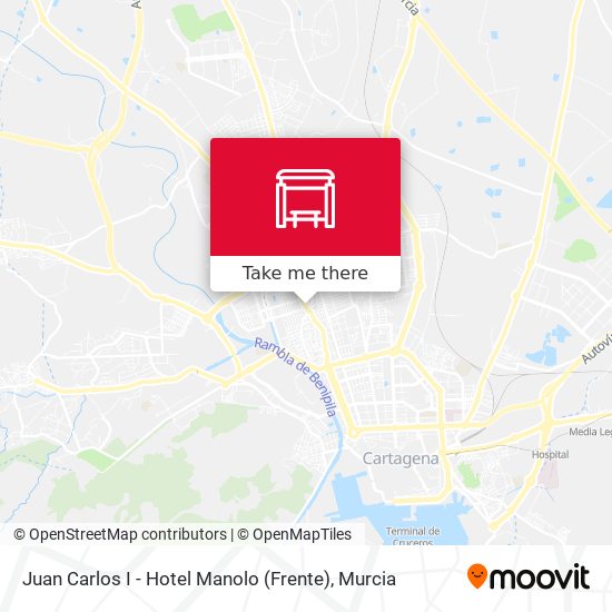 Juan Carlos I - Hotel Manolo (Frente) map