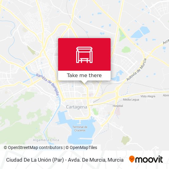 Ciudad De La Unión (Par) - Avda. De Murcia map