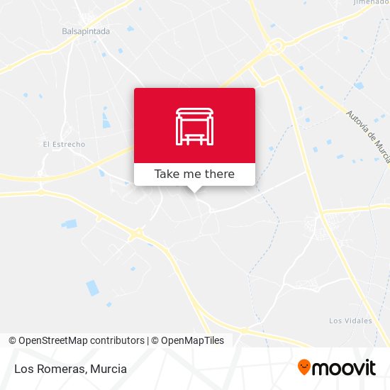 Los Romeras map